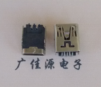 大岭山镇MINI USB前两脚插座 90度卧式 端子DIP针脚定义