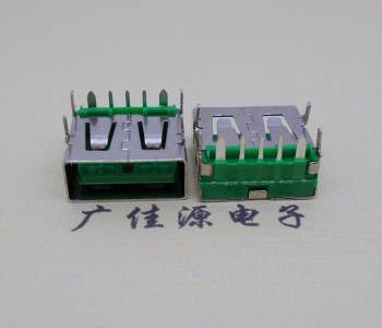 大岭山镇5A大电流 快充接口 USB5p绿胶芯 常规母座