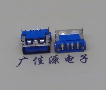 大岭山镇AF短体10.0接口 蓝色胶芯 直边4pin端子SMT