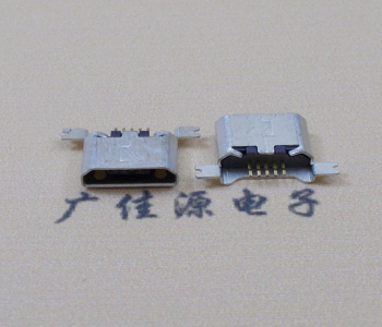 大岭山镇MK USB B Type 沉板0.9母座后两脚SMT口不卷边