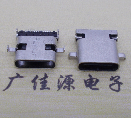 大岭山镇卧式type-c24p母座沉板1.1mm前插后贴连接器