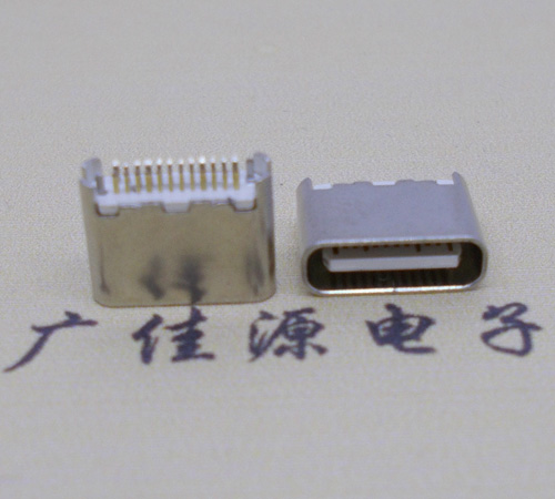 大岭山镇type-c24p母座短体6.5mm夹板连接器