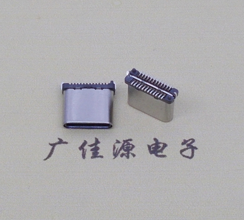 大岭山镇USB TYPE-C接口短体24P公头立式贴板高度H=8.0mm 高速数据传输快充电款