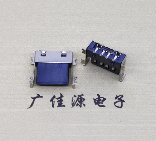 大岭山镇薄胶芯母座 USB2.0卧式贴板A母10.0短体尺寸